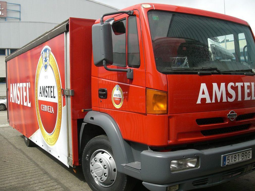 Pintura de remolque para la empresa Amstel